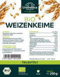 Bio Weizenkeime - teilentölt - 250 g - VITALOVE - Naturprodukte