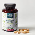 Natürliches Vitamin C - Bio Acerola Extrakt - 180 Kapseln - VITALOVE - Naturprodukte