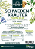 Schwedenkräuter Ansatz gross - Schwedenbitter Ansatzkräuter - 100 g - mit 16 Kräutern und Wurzeln - VITALOVE - Naturprodukte