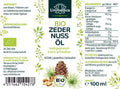 Sibirisches Bio Zedernussöl - kaltgepresst - 100 ml - VITALOVE - Naturprodukte