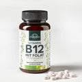 Vitamin B12 mit Folat - 180 Tabletten - von Unimedica - VITALOVE - Naturprodukte